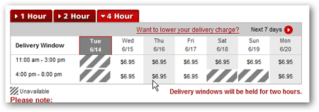 las vegas grocery delivery 4 hour window